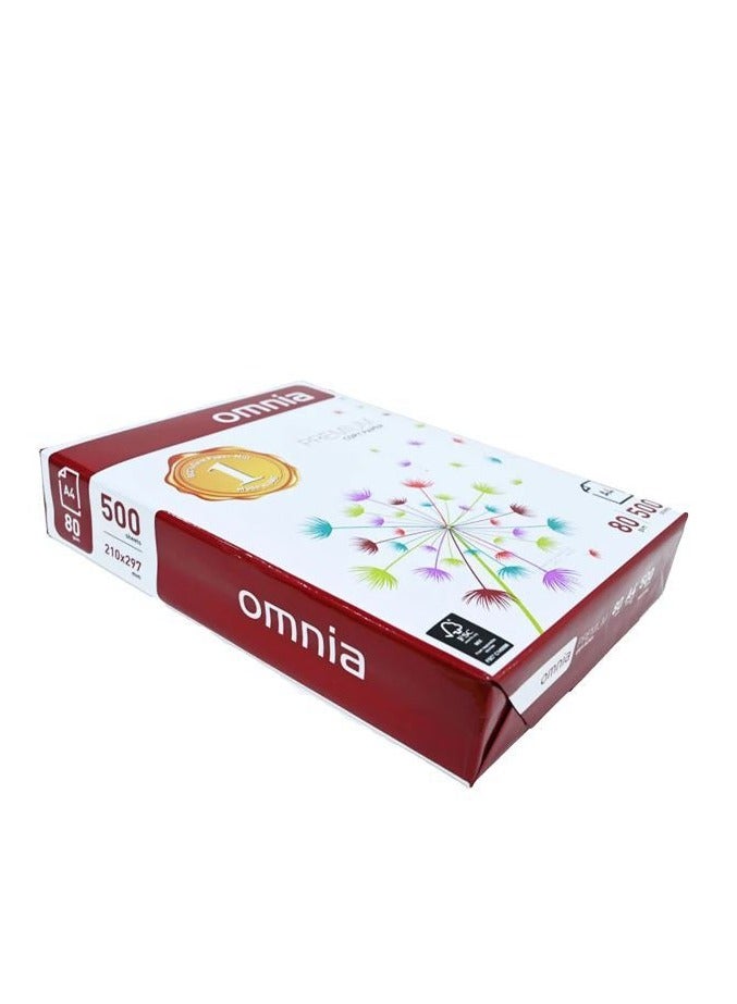 OMNIA Omnia A4 Paper, 1 Ream (500 Sheets) - 80 GSM  - Image 1
