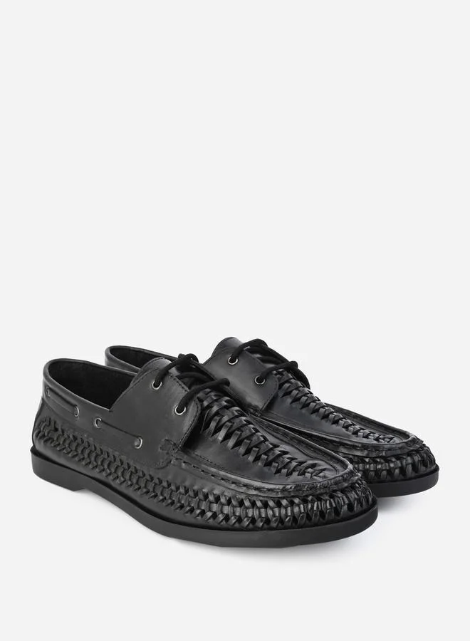 Styli Genuine Leather Handmade Lace Up Shoes