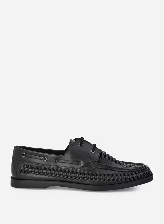 Styli Genuine Leather Handmade Lace Up Shoes