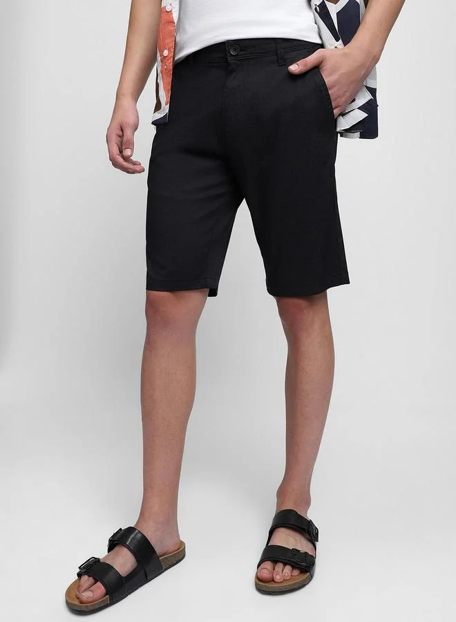 Dennis Lingo Dennis Lingo Mid-Rise Slim Fit Chino Shorts
