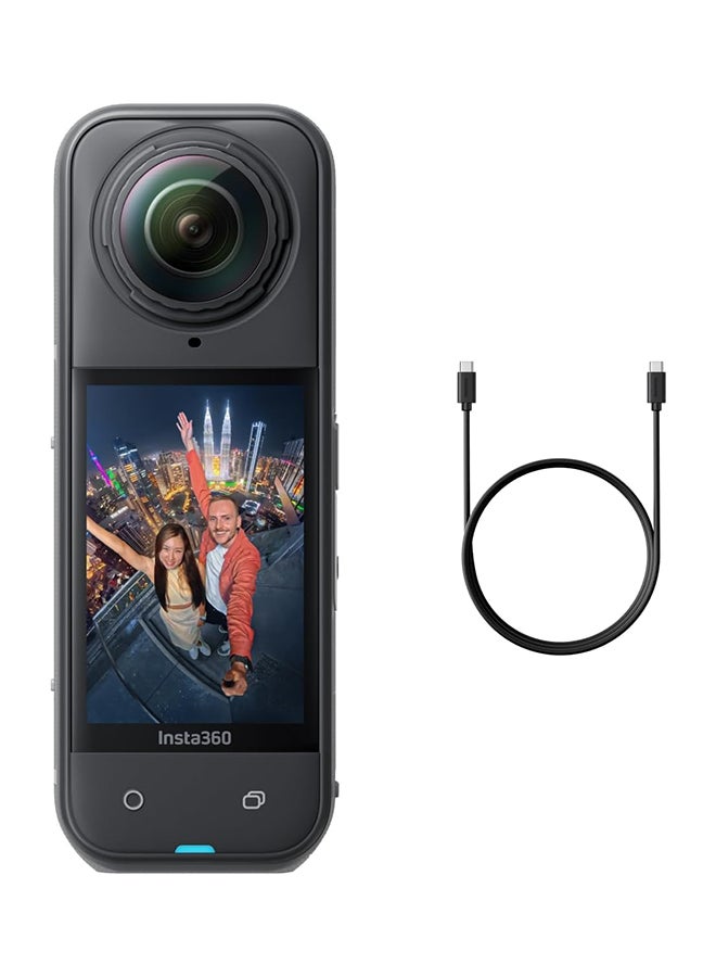 Android Devices Insta360 Air Small 360 Degree Camera Insta360 X5 Waterproof  8K 360 Action Camera, Leading Low Light, Invisible Selfie Stick Effect,