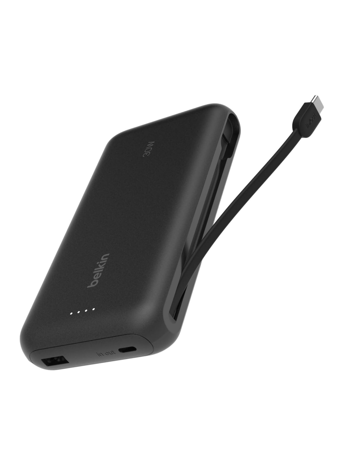 belkin Portable Charger, Power Bank With Integrated Cable 20K PD