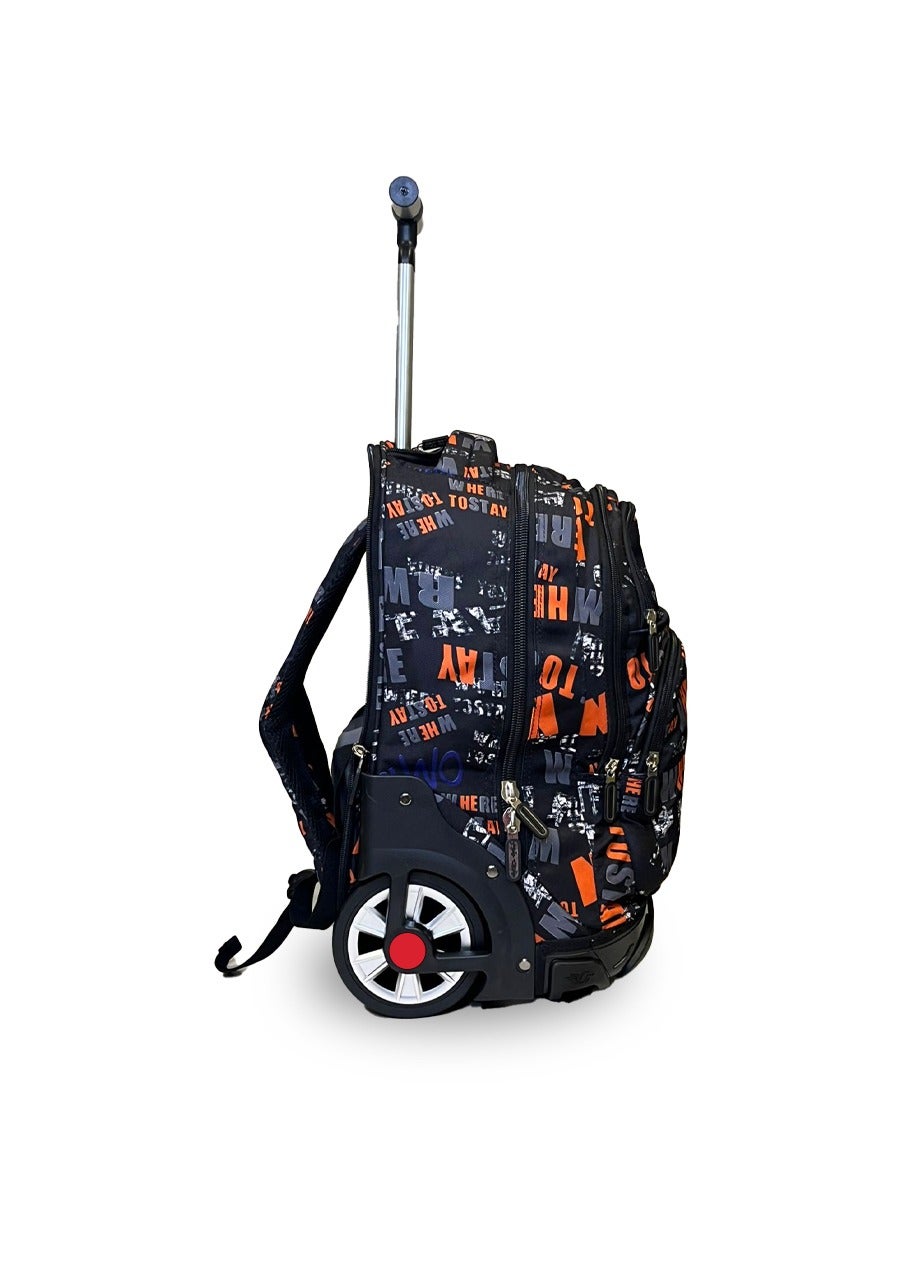 AODASI Trolley School Bag, School Bags for Girls and boys Trolley