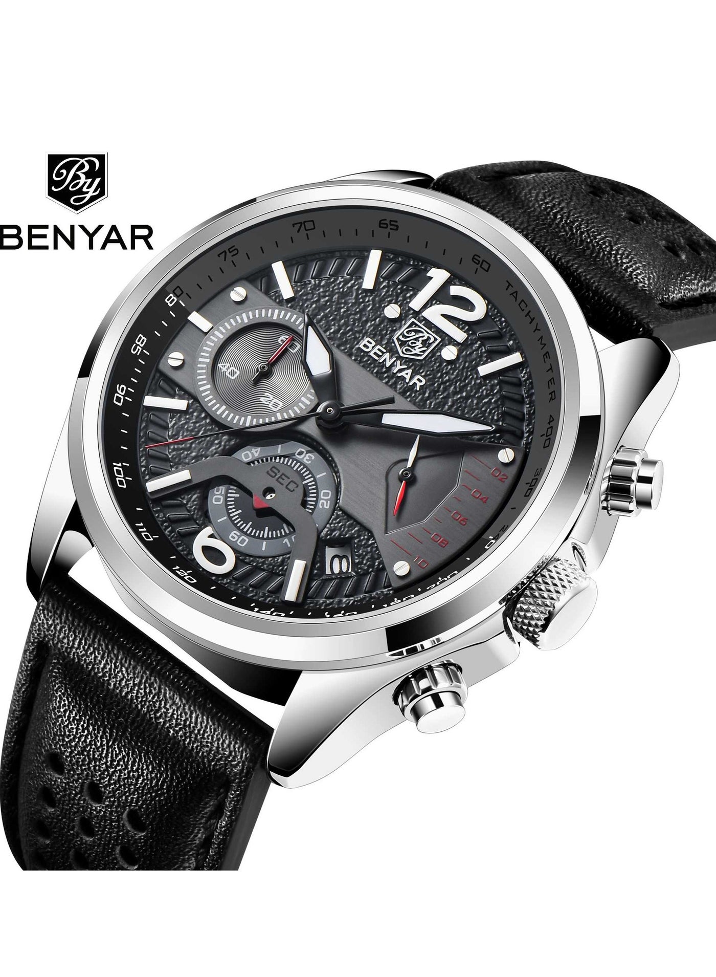 BENYAR Watches for Men Watch Quartz Luxury Chronograph Waterproof