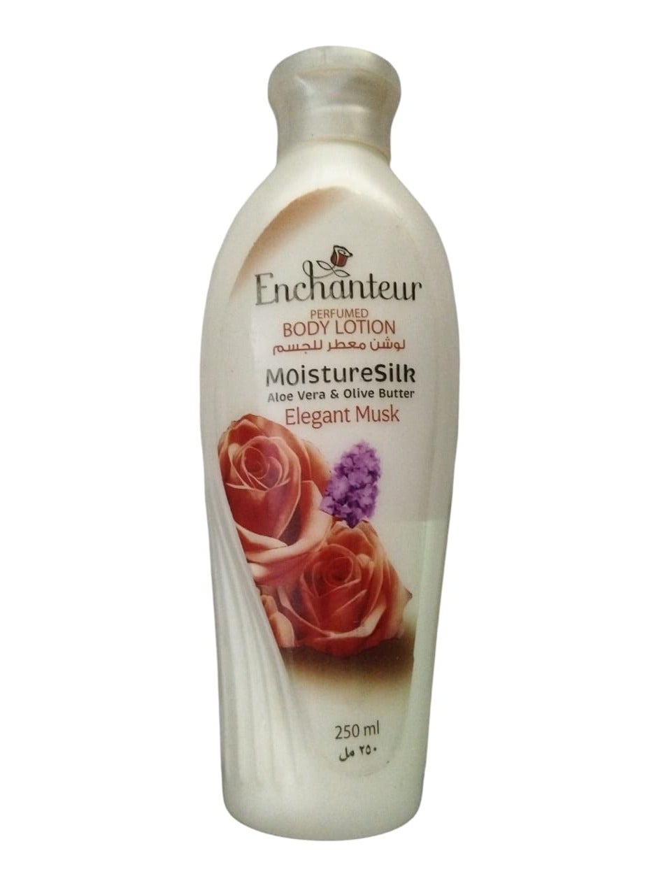 Enchanteur Perfumed Body Lotion Elegant Musk Satin Smooth Clear