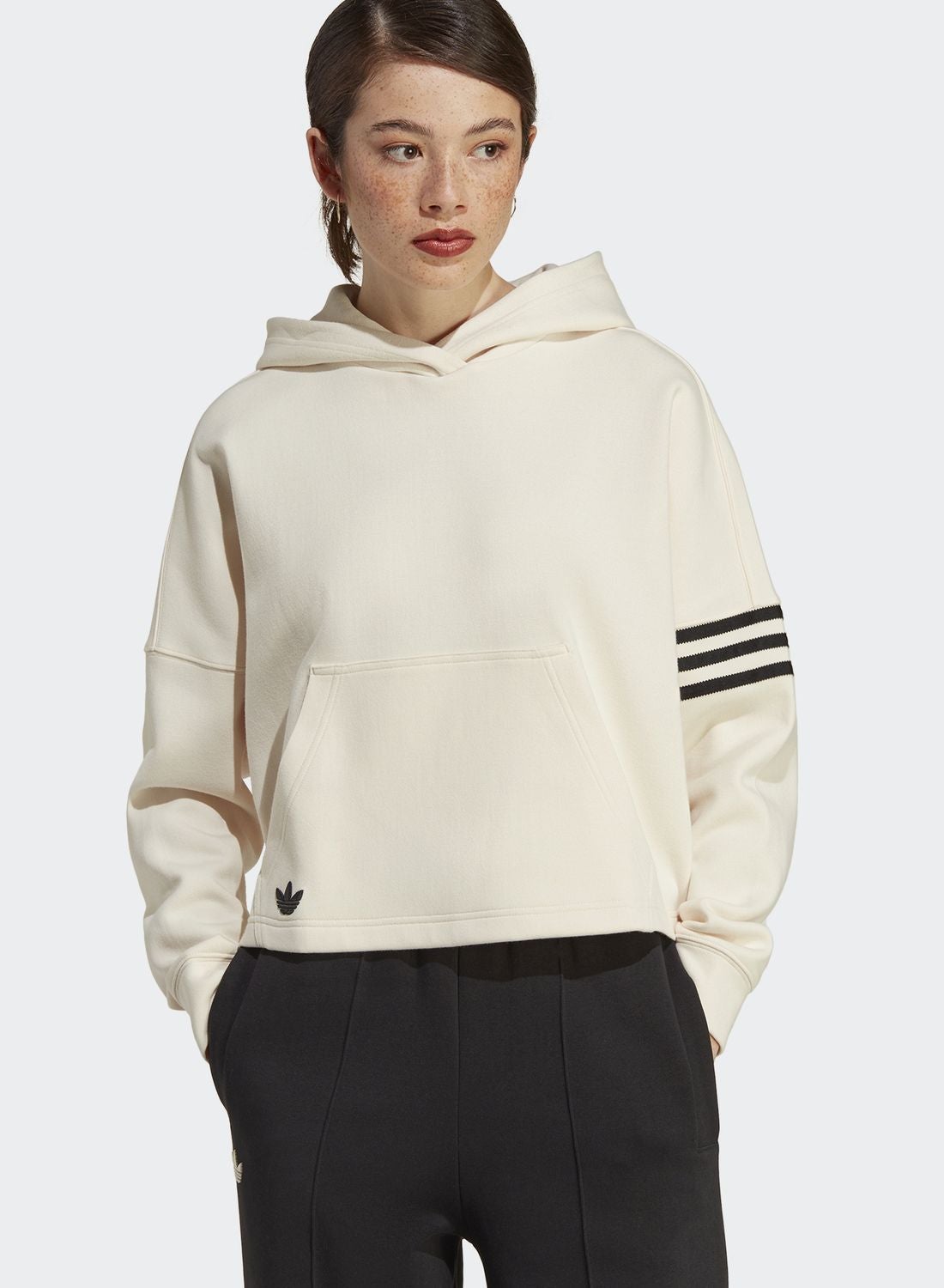 Originals white hotsell cropped hoodie