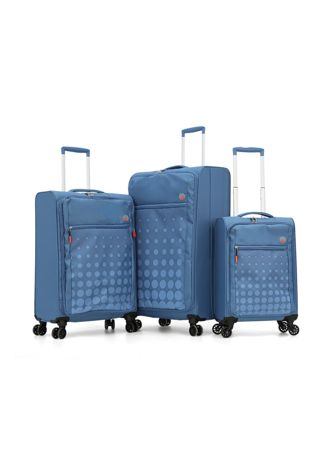 Verage Softside Luggage Spinner Trolley Bag Pieces Set,BlUE S-20