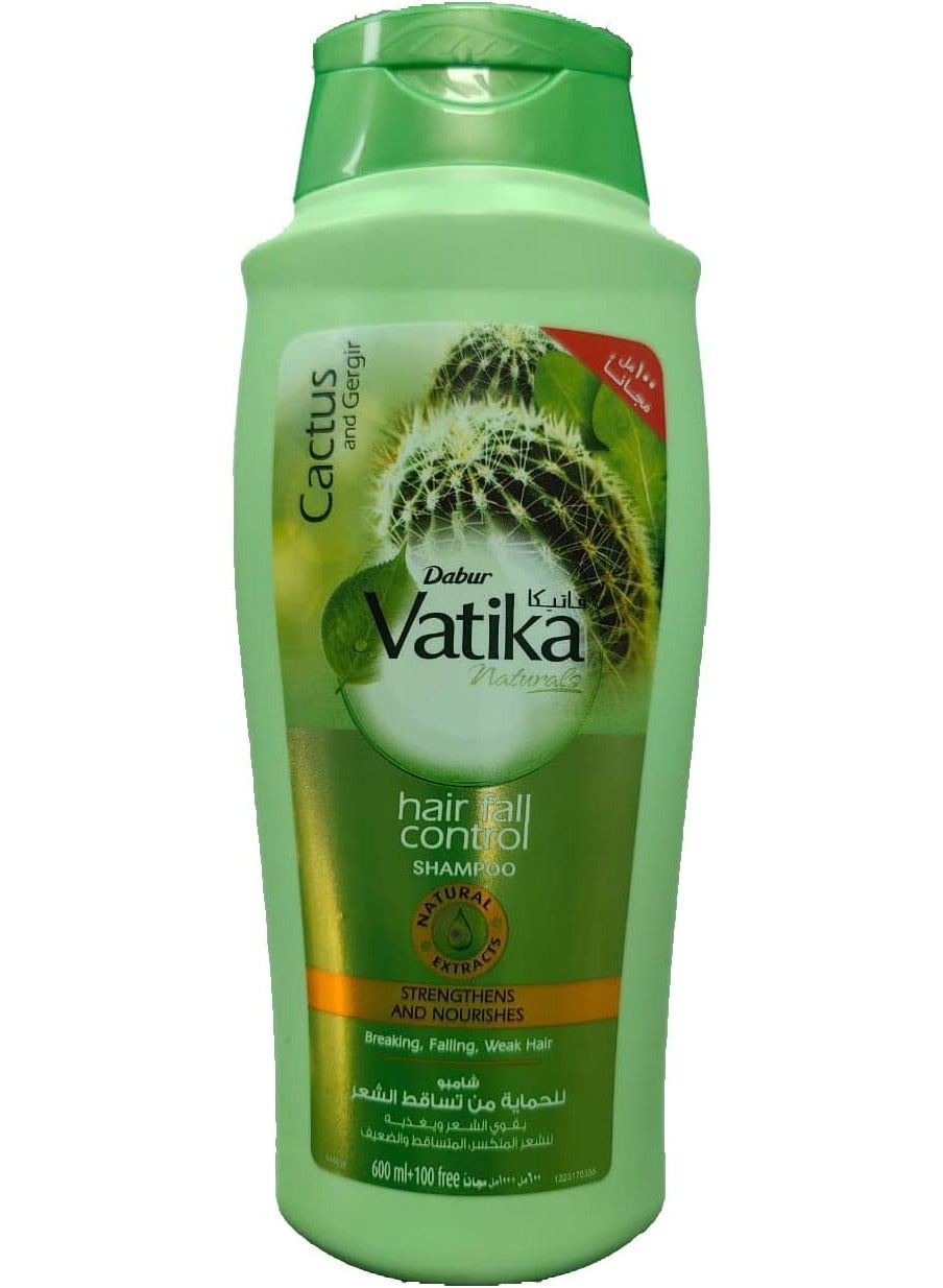 Dabur Vatika Naturals Hair Fall Control Shampoo Cactus & Gergir 600 ML  price in Egypt | Compare Prices
