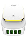 LDNIO LDNIO A4405 LED Touch Lamp Adapter With Cable 3 USB Port – White ...