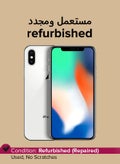 Refurbished - iPhone X With Facetime Silver 256GB ROM 4G LTE