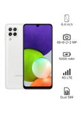 Galaxy A22 Dual SIM White 4GB RAM 64GB 4G LTE - Middle East Version