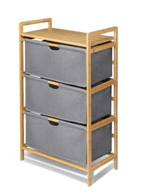 3 Tier Portable Children Cloth Storage Cabinet wardrobe