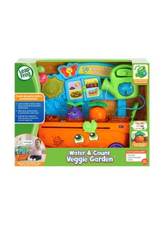 water & count veggie garden