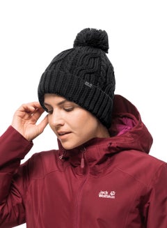 jack wolfskin stormlock pom pom hat