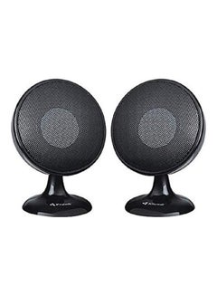 تسوق كيسونلي وطقم مكبرات صوت صغيرة محمولة بمدخل Usb مكون من قطعتين أسود أونلاين في السعودية 
