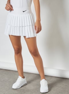 white tennis nike skirt