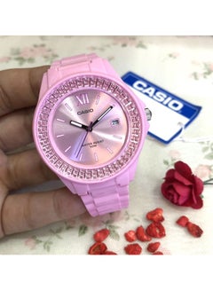 Casio Women S Water Resistant Analog Watch Lx 500h 4e2vdf 41 Mm Pink Uae Dubai Abu Dhabi