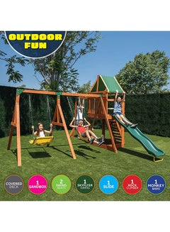 olympia wood swing set