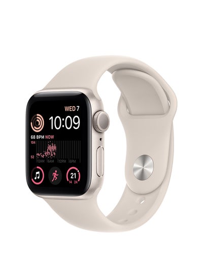 Apple Watch SE GPS 40mm Aluminium Case With Sport Band - Regular Starlight (2022)