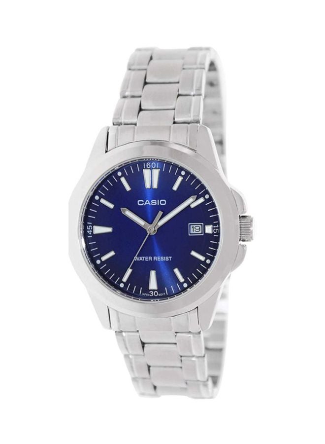Stainless Steel Mtp1215a Casio MTP-1215A-1ADF Analog Silver