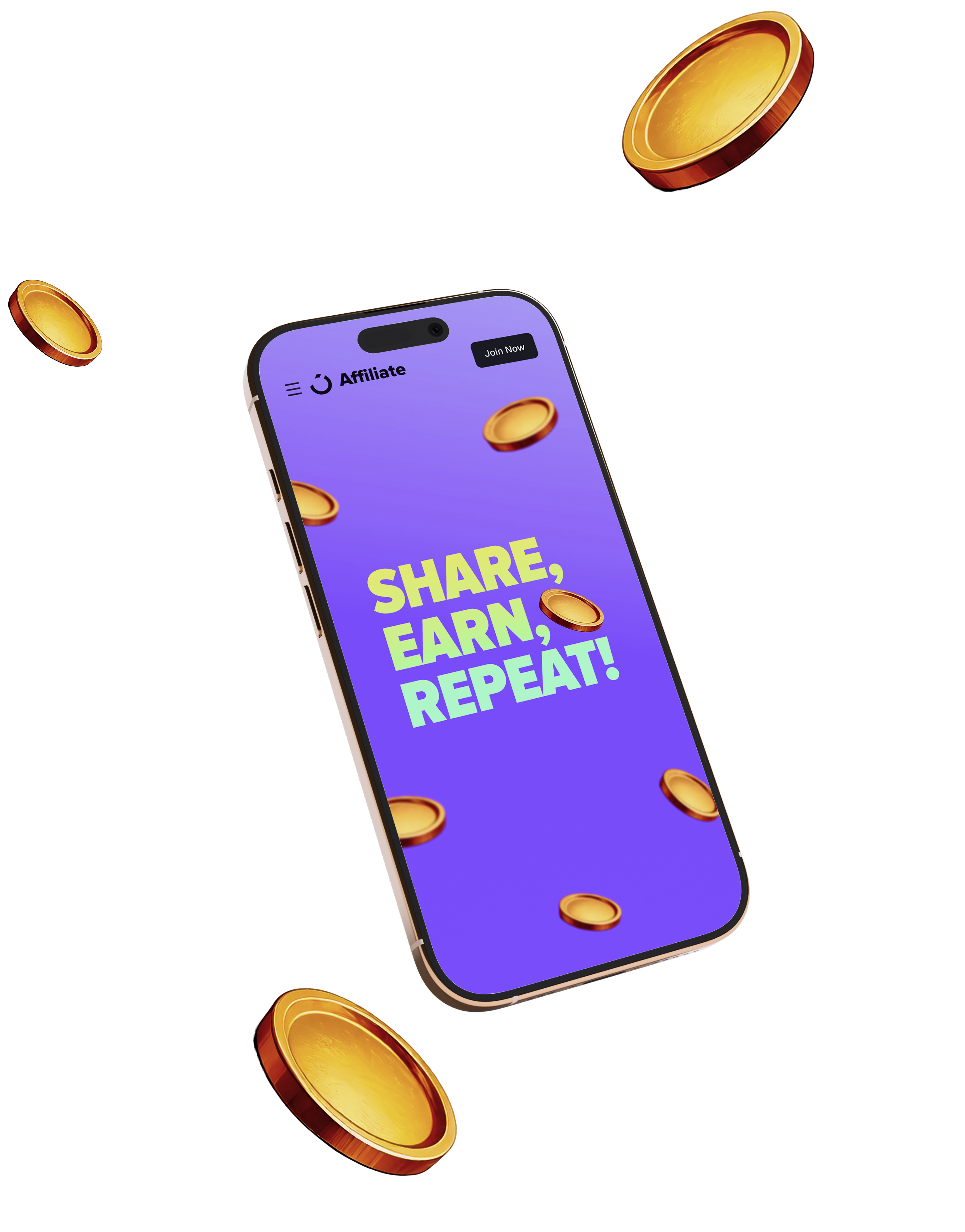 mobile with coins